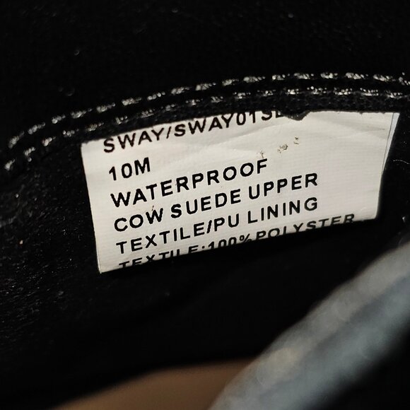 NEW Blondo Ankle Bootie Womens 10 Black Suede Waterproof Low Heel Fall Winter - Picture 13 of 13